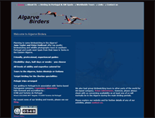 Tablet Screenshot of algarvebirders.com